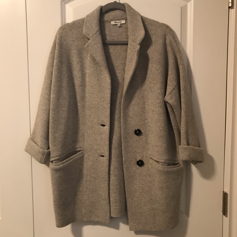 Madewell knit oversized blazer/cardigan